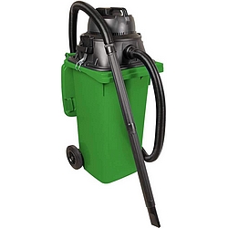 Nass-/ Trockensauger / Industriesauger 1100 Watt, 120 Liter Behälter, grün
