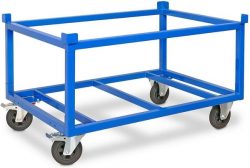 BRB Paletten-Fahrgestell LxBxH 1210x810x700 mm, Tragkraft 750 kg, hohe Ausführung BRB Paletten-Fahrgestell LxBxH 1210x810x700 mm, Tragkraft 750 kg, hohe Ausführung